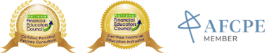 National Financial Educators' Council Certified Personal Finance Consultant and Certified Financial Education Instructor; AFCPE Member